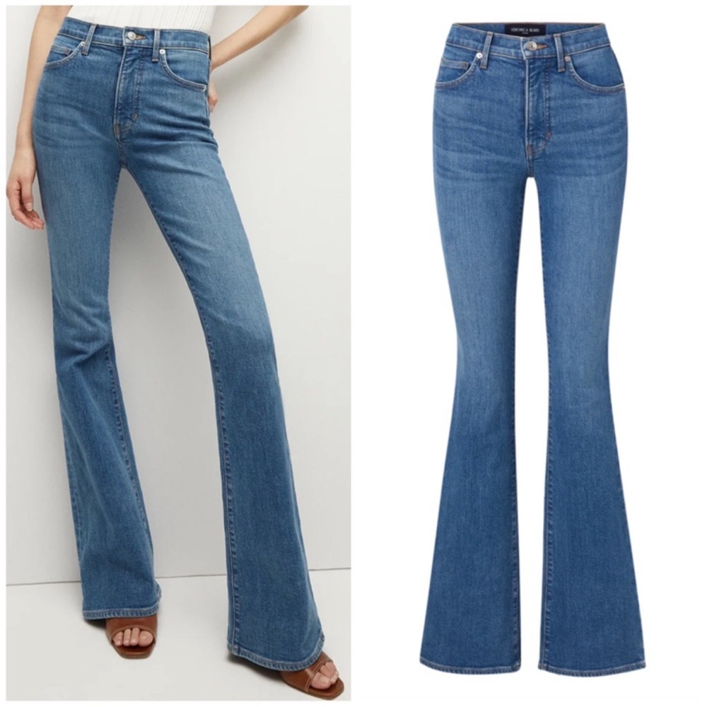 Veronica Beard Jeans Beverly High Rise Skinny Flare in Sedona - Picture 2 of 8